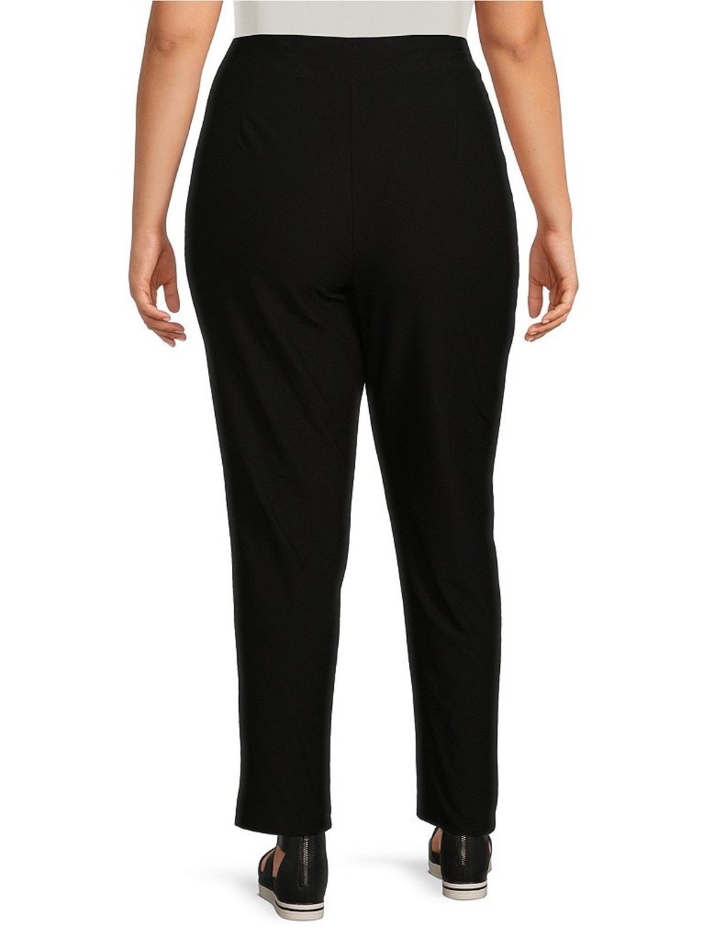 Eileen Fisher Plus Size Washable Stretch Crepe Slim Leg Ankle Pants Sz XL